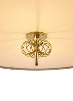 1967 ceiling lamp, Canvas-brass