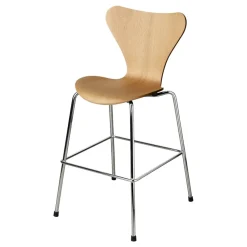 3177 Series 7 Junior chair chrome, Oak
