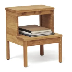 A line step stool, Oak