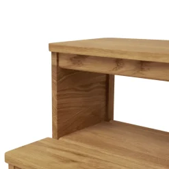 A line step stool, Oak
