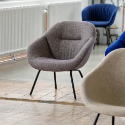 About a Lounge AAL87 Soft armchair, Sense black-black steel frame