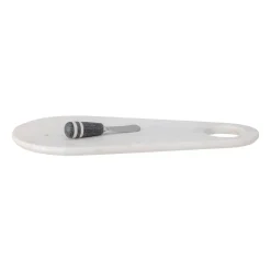 Abrielle cheese knife with cutting board 20x42 cm, White marble-stainless steel