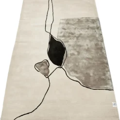 Abstract rug 200x300 cm, Ivory