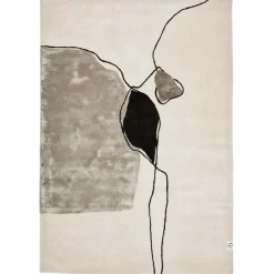 Abstract rug 170x230 cm, Ivory