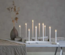Accent advent candle, grey