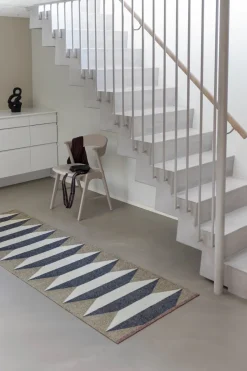 Accordion all-round hallway rug, Sand, 77x240 cm