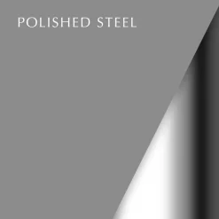 Acorn lamp shade black, polished steel