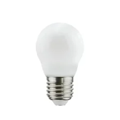 Airam Filament LED dim to warm-globe E27 light source, Opal, p45 e27, 5w