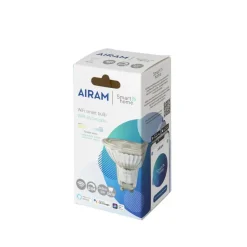 Airam Smart Home LED light source, Clear, par16, 36°, glass body gu10, 5w