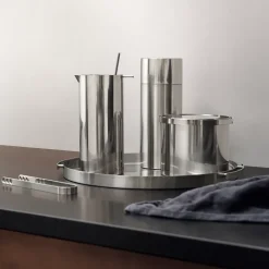 AJ cylinda-line ice tong, Stainless steel