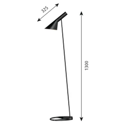 AJ floor lamp, Black