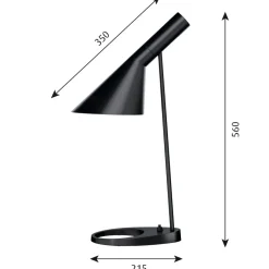 AJ table lamp, Black