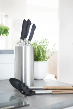 Akira knife set in stainless steel 3 knives, Black