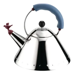 Alessi 9093 kettle, Light blue-bird