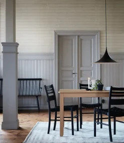Alfred dining table 90x220 cm, White pigmented oak