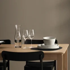 Alfred dining table 90x220 cm, White pigmented oak