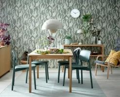 Alfred dining table 90x160 cm, White pigmented oak