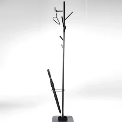 Alfred hanger with umbrella holder, Anthracite