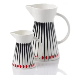 Amanda jug, white-tomato (red)