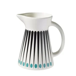 Amanda milk jug, white-aqua