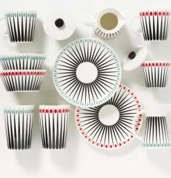 Amanda sugar bowl, white-tomato (red)