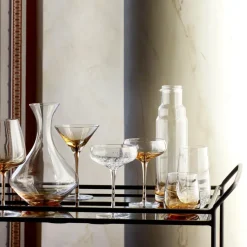 Amber martini glass, 20 cl