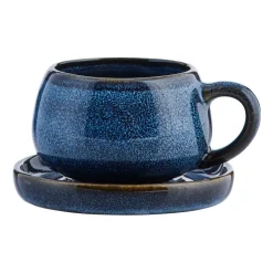 Amera espresso cup and saucer 8 cl, Blue