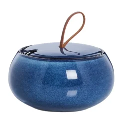 Amera sugar bowl with lid Ø13 cm, Blue