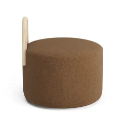 Amstelle pouf medium with wheel box natural lacquer, Main Line Flax 15