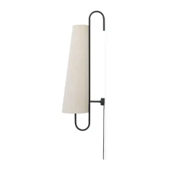 Ancora wall lamp, Black-Natural