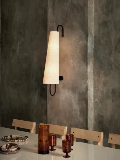 Ancora wall lamp, Black-Natural