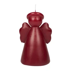 Angel sculpture candle 14 cm, Burgundy