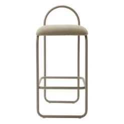 Angui bar stool bouclé, Taupe