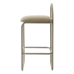 Angui bar stool bouclé, Taupe