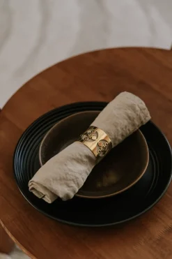 Anima Gemella napkin ring 2-pack, Brass