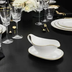 Anmut Gold sauce bowl without saucer, White