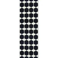 Anna rug black, 70x140 cm