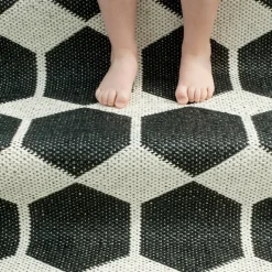 Anna rug black, 70x200 cm