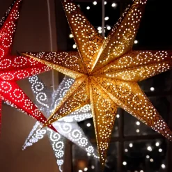 Antique advent star 60 cm, gold