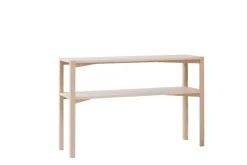 Anton console table 35x125 cm, White pigmented oak