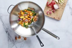Apollo 7 wok pan stainless steel 7-ply 2 handles, Ø36 cm