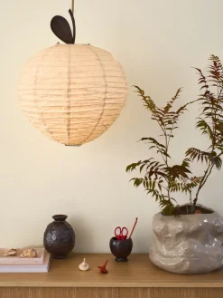 Apple lamp shade, Natural