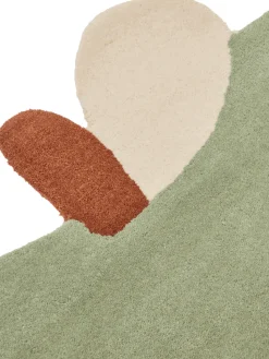 Apple tufted rug, Tea Green, 110x110 cm
