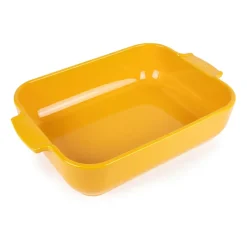 Appolia ceramic dish 40x27 cm, Saffron yellow