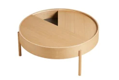 Arc coffee table 89 cm, Oiled oak