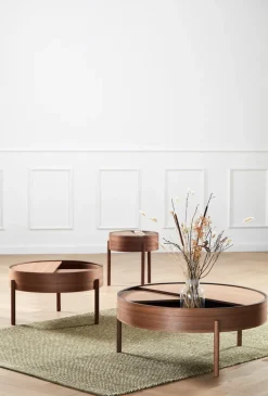 Arc coffee table 89 cm, Walnut