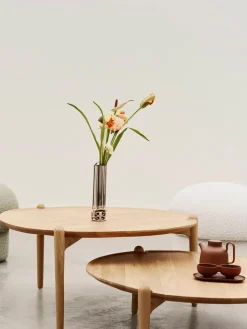 Aria coffee table, Black oak, Ø60x37 cm
