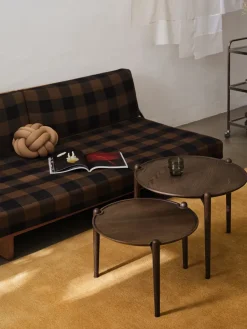 Aria coffee table, Dark oak, Ø60x37 cm