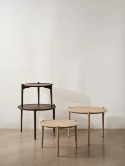 Aria coffee table, Light oak, Ø60x37 cm