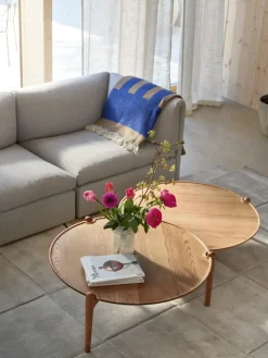 Aria coffee table, Oak, Ø90x30 cm